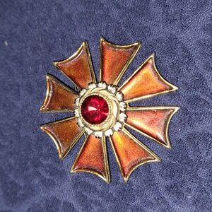 HAR Maltese Cross Brooch Pin Rare